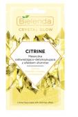 BIELENDA CRYSTAL GLOW CITRINE маска для лица освежающая и детоксицирующая с эф.мерцания 8 ml