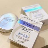 Enough Collagen 3 in 1 Whitening Moisture Two Way Cake SPF 30PA++ Колл. пудра #21+ запаска.