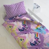 КПБ 1.5 бязь "My Little Pony" (70х70) рис. 8920-1/8921-1 Небесные пони