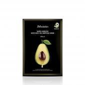 JM Solution Water Luminous Avocado Oil Ampoule Mask Питательная маска для лица с маслом авокадо