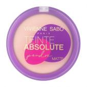 Vivienne Sabo Пудра компактная матирующая/ Mattifying Pressed powder/ Poudre Matifiante compacte "Teinte Absolute matte" тон 01