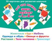 Дмитриева В.Г. Все, что нужно знать ребенку от 1 до 3 лет. Растения, Животные, Еда, Мебель, Одежда и обувь, Овощи в фрукты, Тело человека, Транспорт