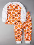 Пижама трикотажная детская, львята, оранжевый