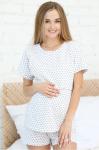 Свободная домашняя пижама с принтом звездочки, для беременных и кормящих