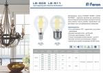 Лампа светодиодная, (11W) 230V E27 2700K прозрачная, LB-511