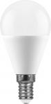 Лампа светодиодная,  (11W) 230V E14 4000K G45, LB-750