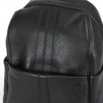 Рюкзак жен натуральная кожа OPI-8601,  1отд,  4внеш,  4внут/карм,  черный 232630