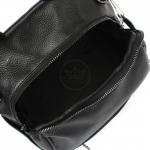Рюкзак жен натуральная кожа OPI-8602,  1отд,  4внутр+5внеш/карм,  черный 238965