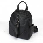 Рюкзак жен натуральная кожа OPI-8052,  2отд,  4внутр+4внеш/карм,  черный 238884