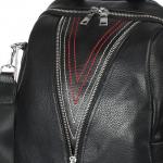 Рюкзак жен натуральная кожа OPI-8627,  1отд,  4внутр+4внеш/карм,  черный 238944