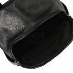 Рюкзак жен натуральная кожа OPI-8629,  1отд,  4внутр+4внеш/карм,  черный 238896