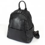 Рюкзак жен натуральная кожа OPI-8813,  1отд,  4внутр+6внеш/карм,  черный 238970