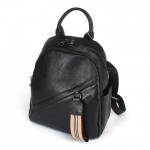 Рюкзак жен натуральная кожа OPI-8076,  2отд,  4внутр+4внеш/карм,  черный 238868