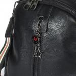 Рюкзак жен натуральная кожа OPI-8025,  1отд,  4внутр+5внеш/карм,  черный 238966