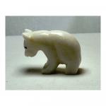 Медведь 3", ~8х3х7см белый мрамор SH 773580