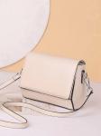 Женская сумка кросс-боди из натуральной кожи, цвет молочный