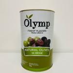 Оливки зеленые, фаршированные миндалем, в рассоле Olymp, жест.банка, 2кг