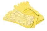Носки противоскользящие для занятий йогой, желтый Bradex SF 0349