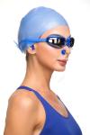 Набор для плавания: шапочка +очки+зажим для носа+беруши для бассейна Bradex SF 0303