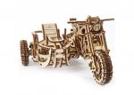 Конструктор 3D-пазл UGEARS - Мотоцикл Scrambler UGR-10 с коляской