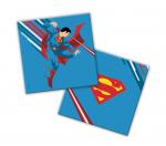 Superman. Салфетки бумажные трехслойные (синие) 33*33 см, 20 шт (286208)