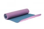 Коврики для йоги 183x61x0,6 TPE двухслойный фиолетовый Bradex SF 0402