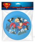 Superman. Набор бумажных тарелок-1, 6 шт d=180 мм (286597)