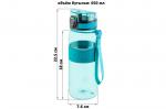 Бутылка для воды 650 мл 7,6*7,6*22,5 см "Water Balance" бирюза