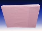 трикотажная простыня на резинке светло-розовая