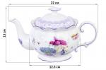 Чайник 700 мл 22*12,5*13 см "Лаванда" рифленый, NEW BONE CHINA