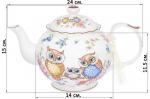 Чайник 1,1 л 24*14*15 см "Совушки" NEW BONE CHINA