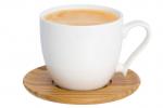 Чашка для капучино и кофе латте 220 мл 11*8,3*7,5 см "Снежинка" + дер. подставка
