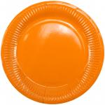 Тарелки бумажные ламинированные Поиск Orange, 18см, 6шт., еврподвес, 6056599