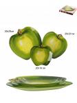 Блюдо 3 предмета 30 25 20 см Яблоко зеленое AP00081012/3-H165 /8/ Акция