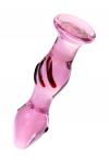 Нереалистичный фаллоимитатор Sexus Glass, Стекло, Розовый, 13 см