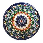 Тарелка плоская Ри штанская Керамика 19 см. синяя
