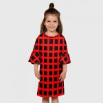 Детское платье 3D "квадраты"