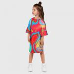 Детское платье 3D "Цветное безумие"