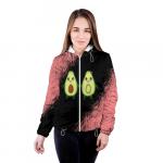 Женская куртка 3D "Авокадо"