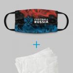 Детская маска (+5 фильтров) "FOOTBALL RUSSIA / Футбол"