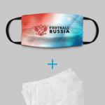 Детская маска (+5 фильтров) "FOOTBALL RUSSIA / Футбол"