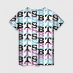 Женская футболка 3D "BTS"