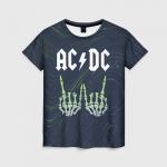 Женская футболка 3D "AC DС"