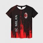 Женская футболка 3D "AC MILAN / МИЛАН"