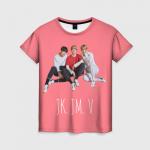 Женская футболка 3D "BTS TRIO"
