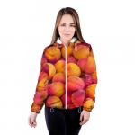 Женская куртка 3D "Персики"