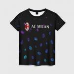 Женская футболка 3D "AC MILAN / МИЛАН"