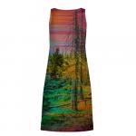 Платье-майка 3D "Glitchy dead forest"
