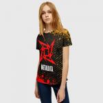 Женская футболка 3D "METALLICA / МЕТАЛЛИКА"