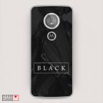 Cиликоновый чехол Black цвет на Motorola Moto E5